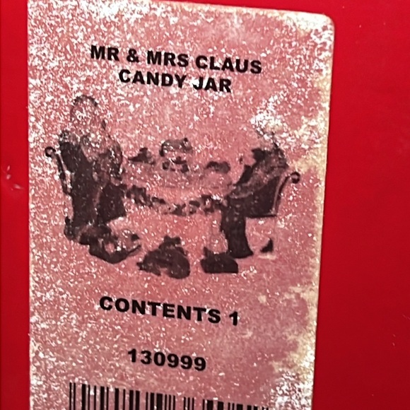 NIB Waterford Holiday Heirlooms Mr & Mrs Claus Candy Jar - Picture 12 of 16